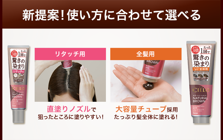 新提案！使い方に合わせて選べる