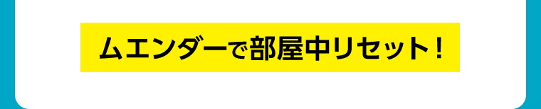 ムエンダーで部屋中リセット！