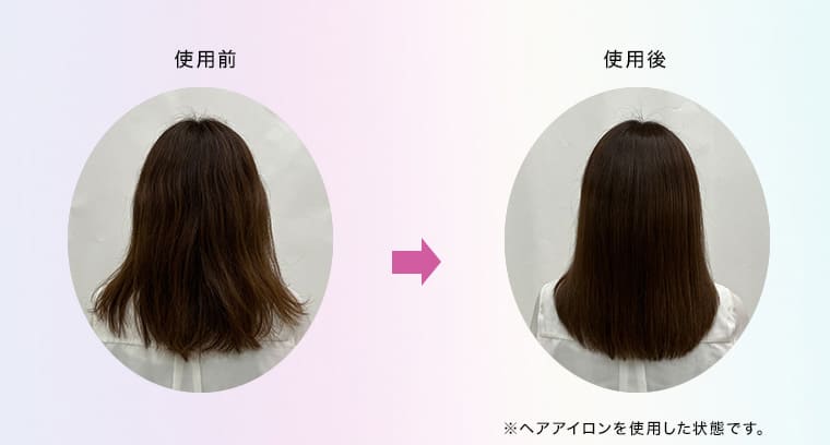 使用前→使用後