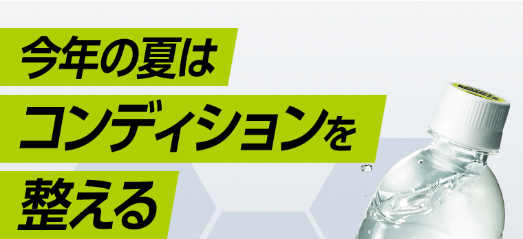 今年の夏はコンディションを整える
