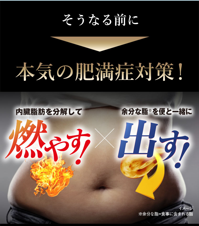そうなる前に本気の肥満症対策！燃やす！×出す！