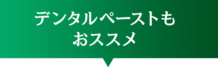 デンタルペーストもおススメ