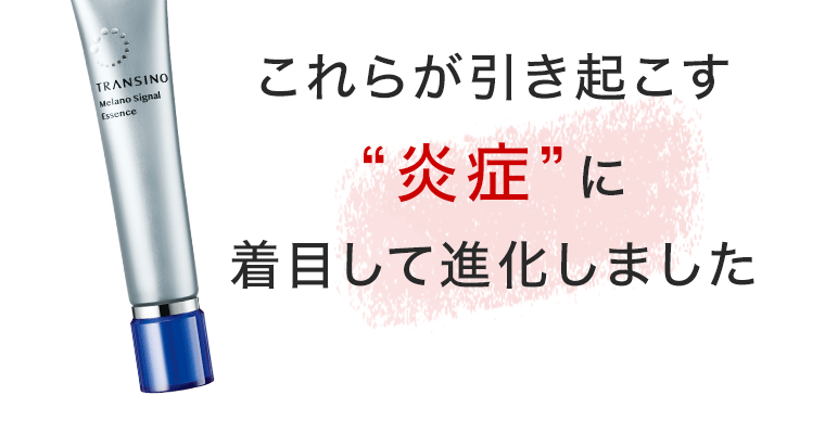 これらが引き起こす“炎症”に着目して進化しました