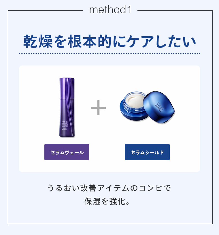 method1 乾燥を根本的にケアしたい
