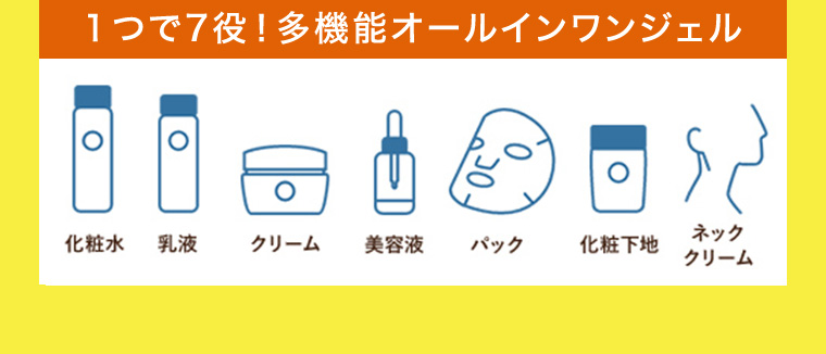 1つで7役! 多機能オールインワンジェル