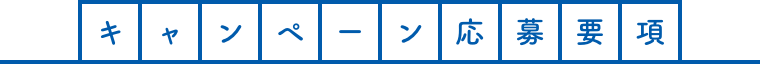 キャンペーン応募要項