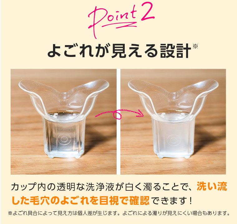 Point 2　よごれが見える設計