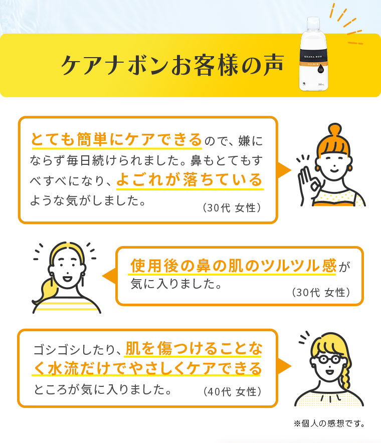 ケアナボンお客様の声