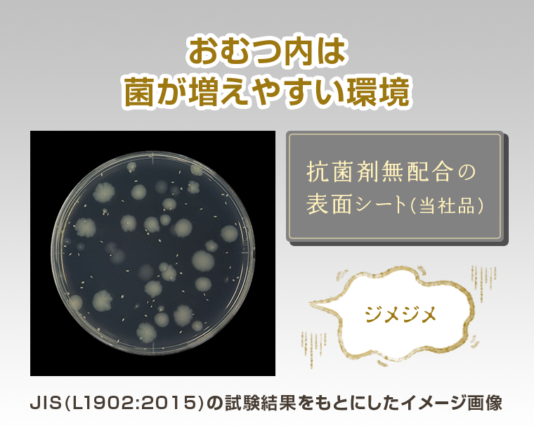 おむつ内は菌が増えやすい環境