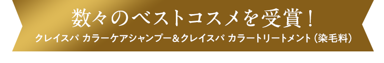 数々のベストコスメを受賞！クレイスパ　カラーケアシャンプー＆クレイスパ　カラートリートメント（染毛料）