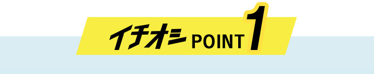 イチオシPOINT1