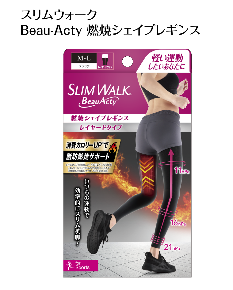 スリムウォーク Beau-Acty 燃焼シェイプレギンス