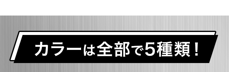 カラーは全部で5種類!