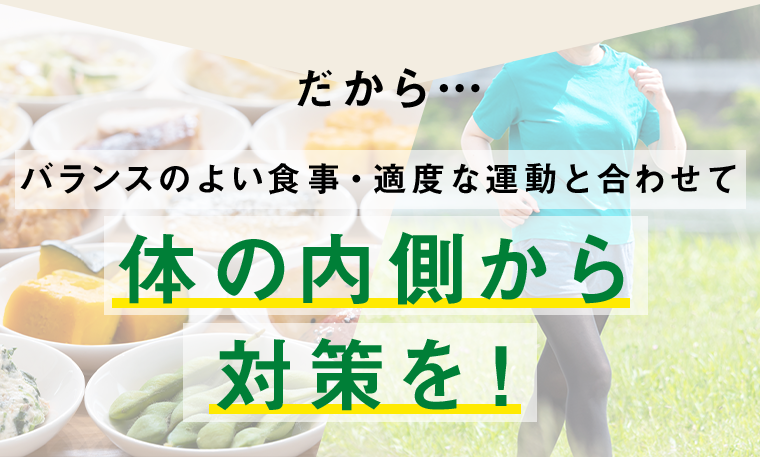 体内の内側から対策を！