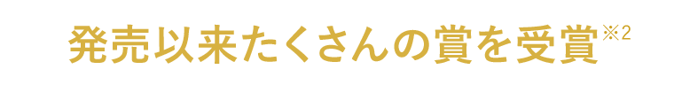発売以来たくさんの賞を受賞※2