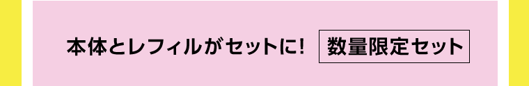 本体とレフィルがセットに！[数量限定セット]