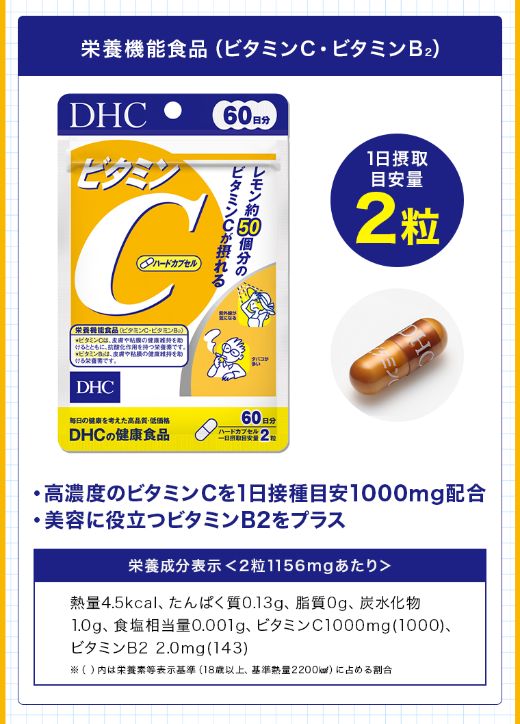 栄養機能食品（ビタミンC・ビタミンB2）