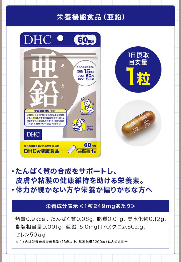 栄養機能食品（亜鉛）