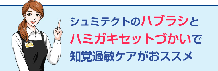 シュミテクトのハブラシとハミガキセットづかいで知覚過敏ケアがおススメ