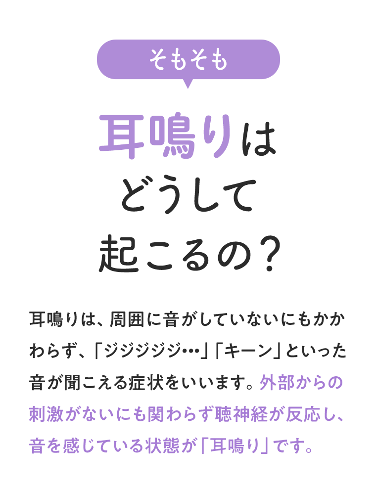 そもそも耳鳴りはどうして起こるの？