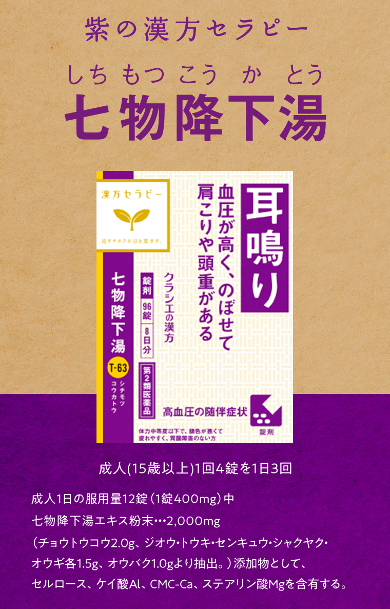 紫の漢方セラピー　七物降下湯