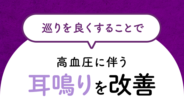 高血圧に伴う耳鳴りを改善
