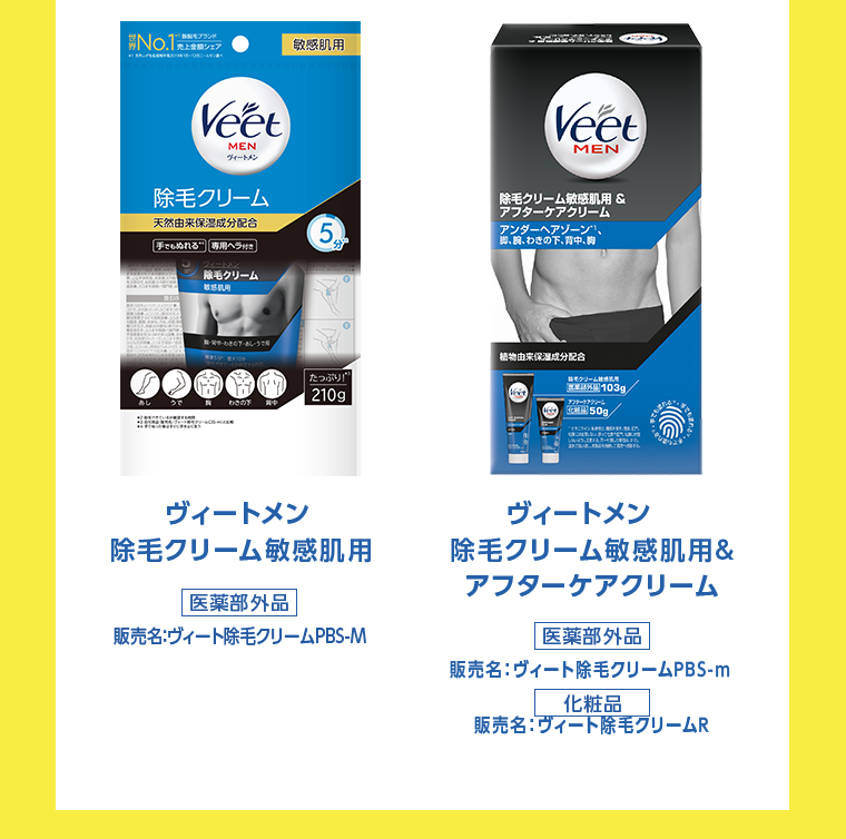 ヴィートメン 除毛クリーム敏感肌用　ヴィートメン 除毛クリーム敏感肌用＆アフターケアクリーム