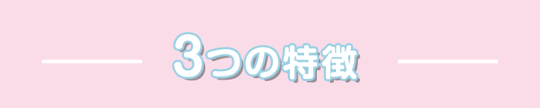 ３つの特徴