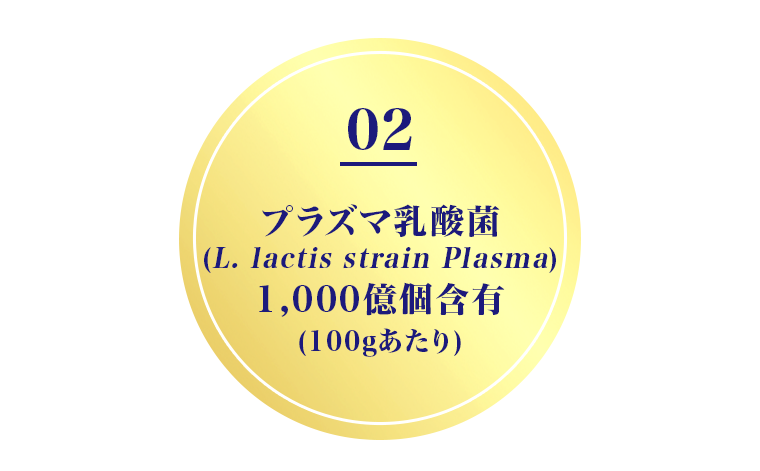02　プラズマ乳酸菌1000億個含有