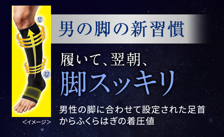 男の脚の新習慣