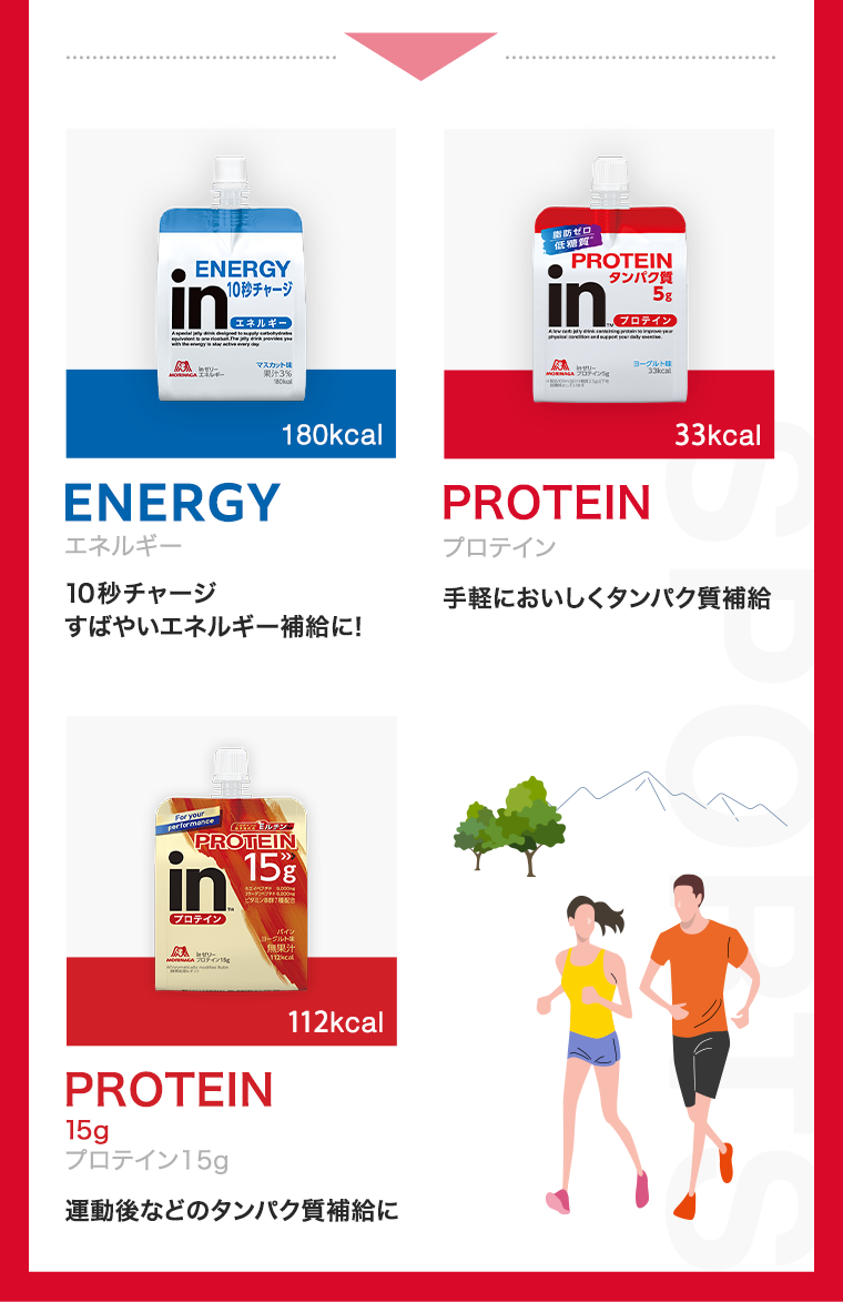 ENERGY　PROTEIN　PROTEIN 15g