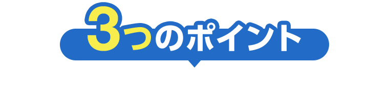 ３つのポイント