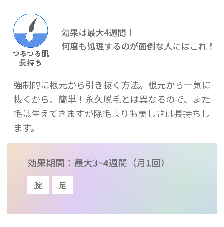 効果は最大４週間！何度も処理するのが面倒な人にはこれ！
