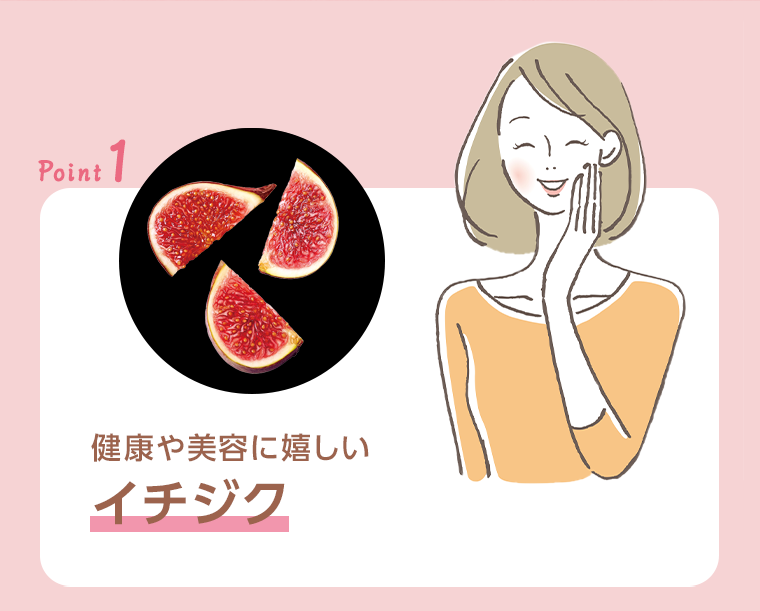 Point 1　健康や美容に嬉しいイチジク