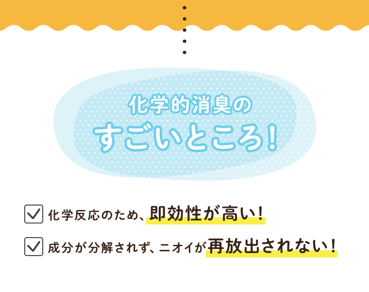 化学的消臭のすごいところ！