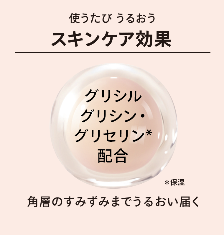 スキンケア効果
