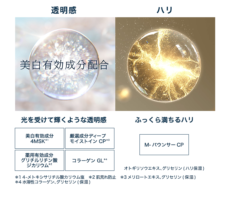 透明感　ハリ