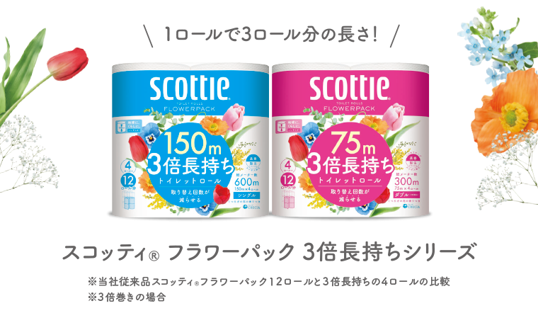 スコッティフラワーパック　3倍長持ちシリーズ
