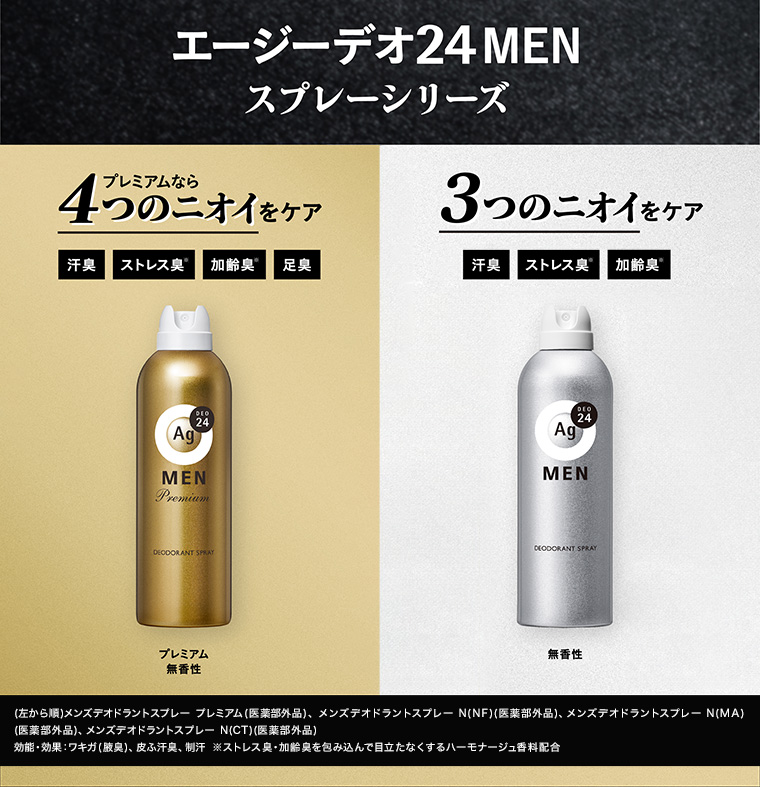 エージーデオ24 MEN スプレーシリーズ