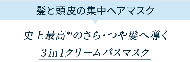 髪と頭皮の集中ヘアマスク