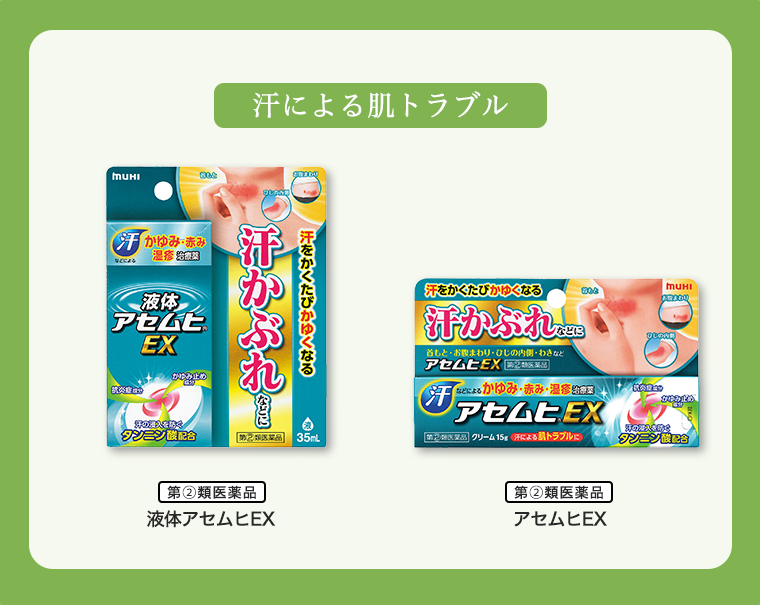 汗による肌トラブル