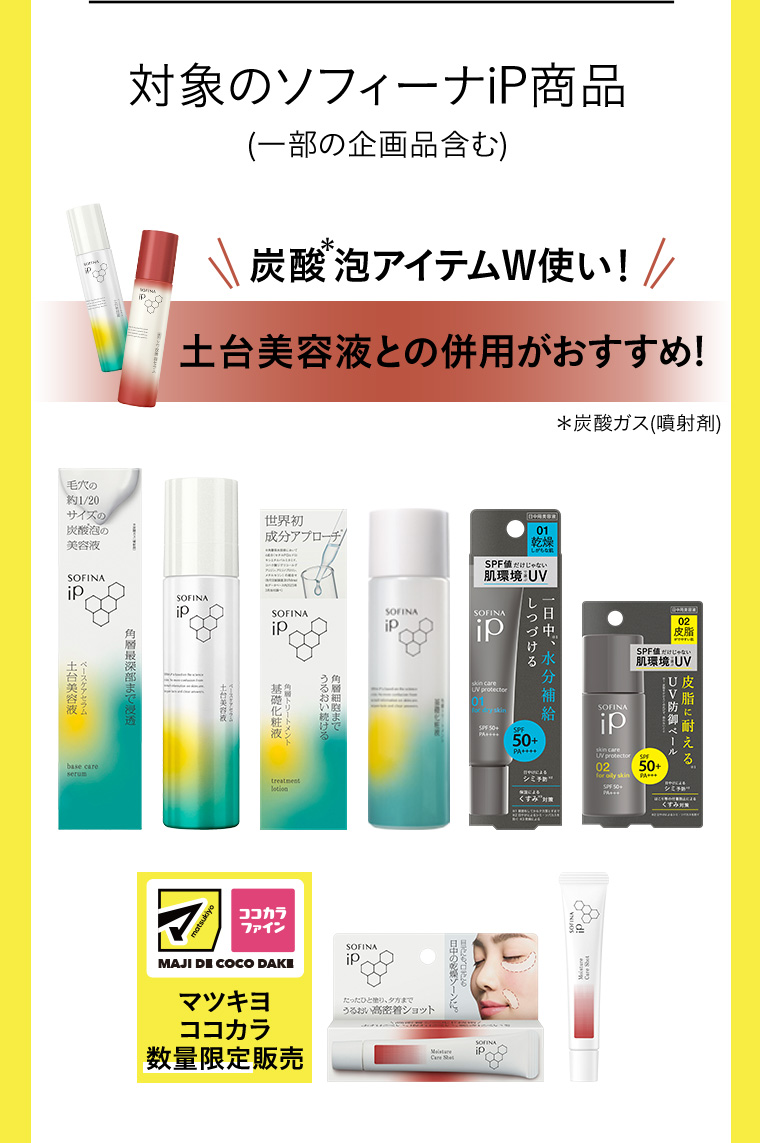 対象のソフィーナiP商品