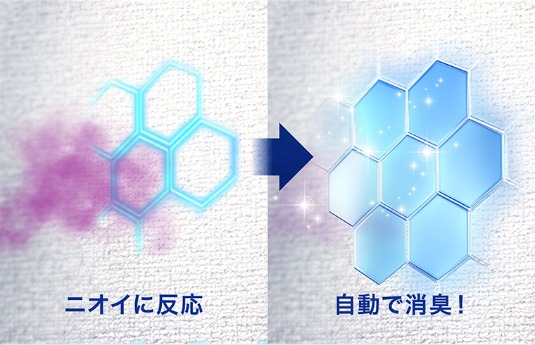 ニオイに反応　自動で消臭！