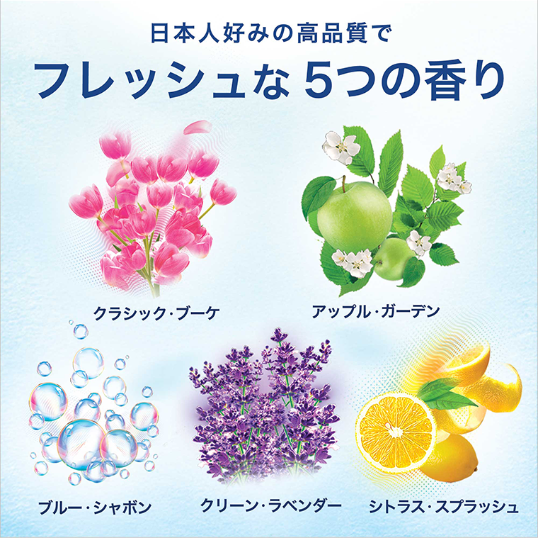 フレッシュな５つの香り