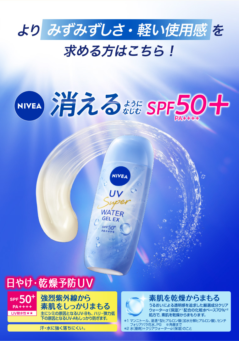 NIVEA　消えるようになじむ SPF50+