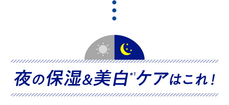 夜の保湿&美白ケアはこれ!