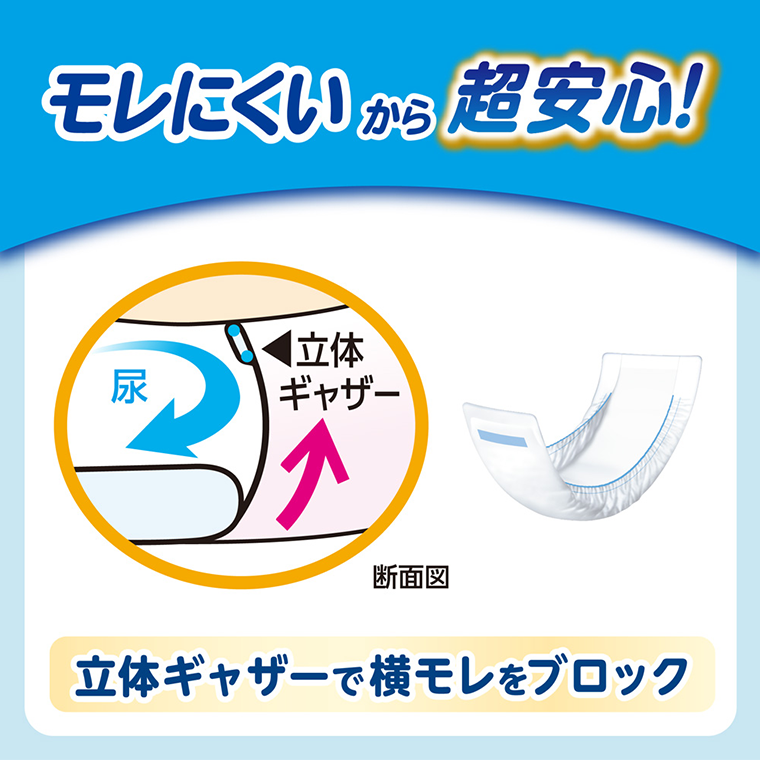モレにくいから超安心！