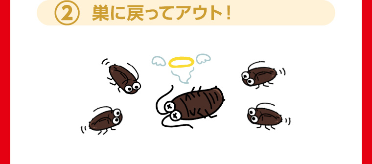 2 巣に戻ってアウト!
