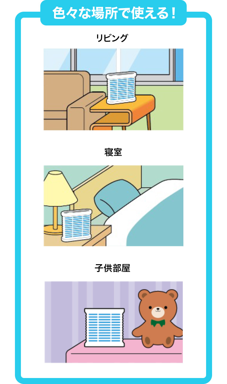 色々な場所で使える!