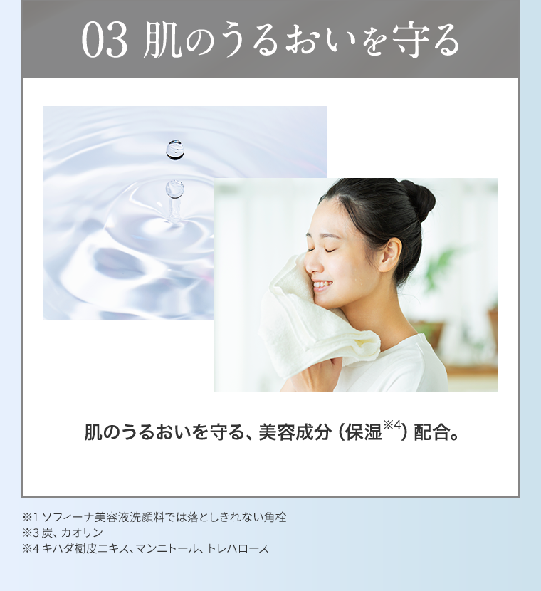 03　肌のうるおいを守る
